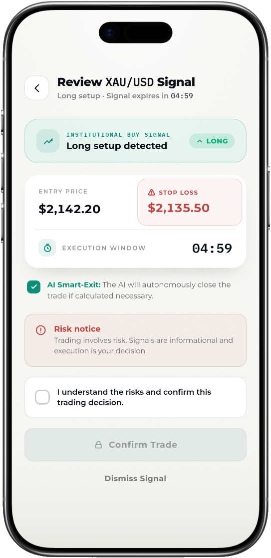 mySAM app — Signals are shown with context